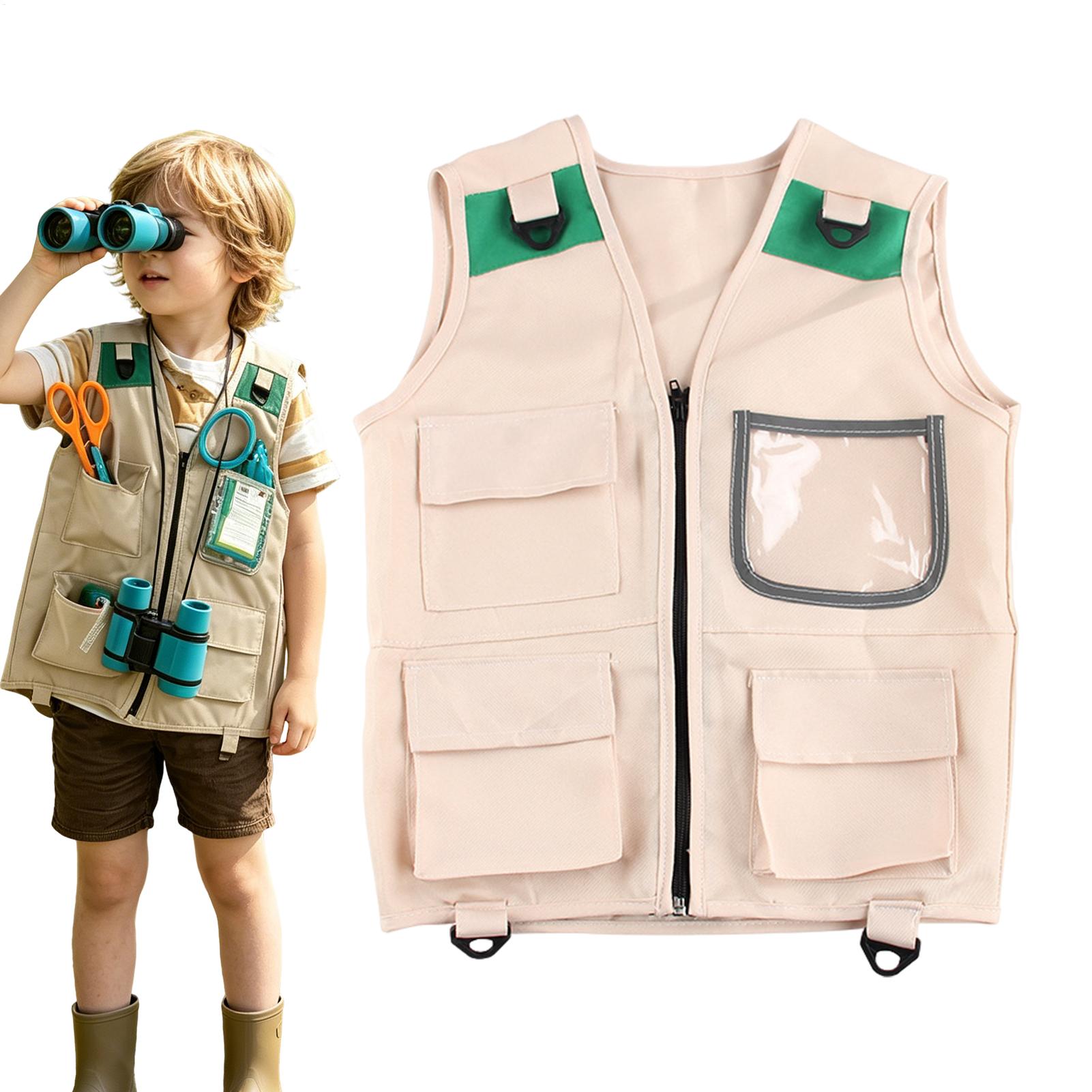 Outdoor Camping For Kids - Safari Costume Kids Paleontologist Cargo Vest