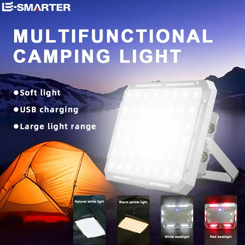Outdoor Camping Light Portable - LED Camping Tent Light Rechargeable Searchlight