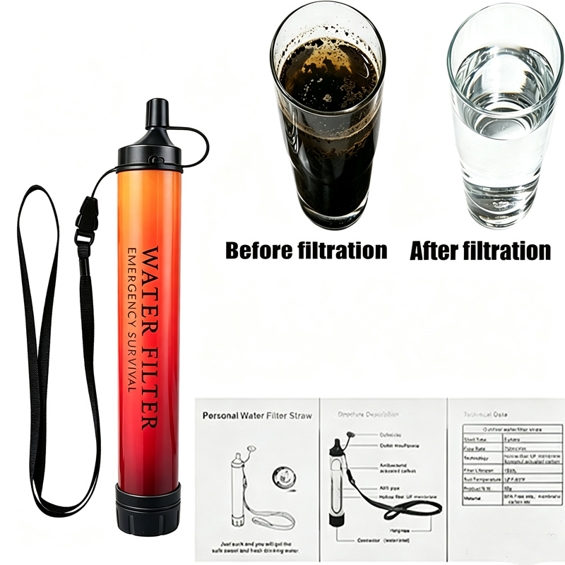 Outdoor Camping Water Filter - Outdoor Emergency Survival Water Purifier Filter