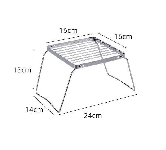 Camp Cooking Set - Outdoor Stainless Steel Stove Holder Camping