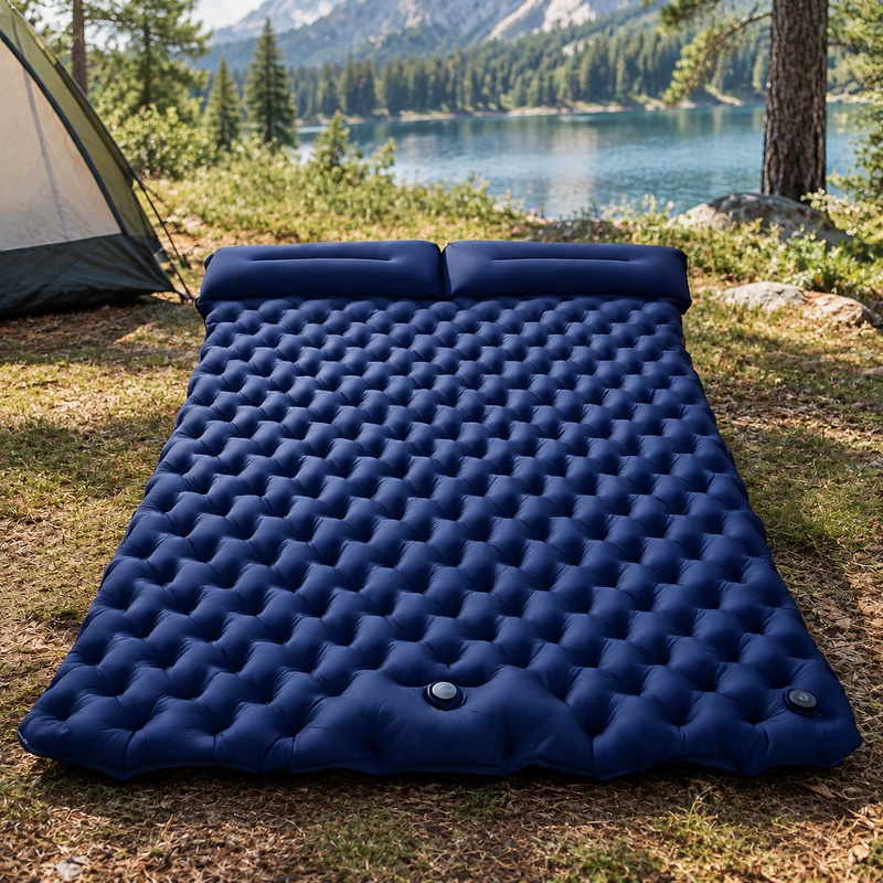 Outdoor Camping Rugs - Lightweight Inflatable Camping Sleep Mat, Foldable