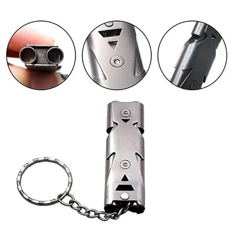 Portable Survival Whistle Keyc - Outdoor Camping Youtube ulasan dan harga