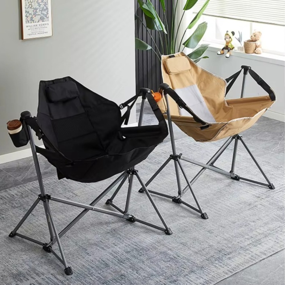 Portable Outdoor Leisure Chair - Outdoor Camping Rocking Chair ulasan dan harga