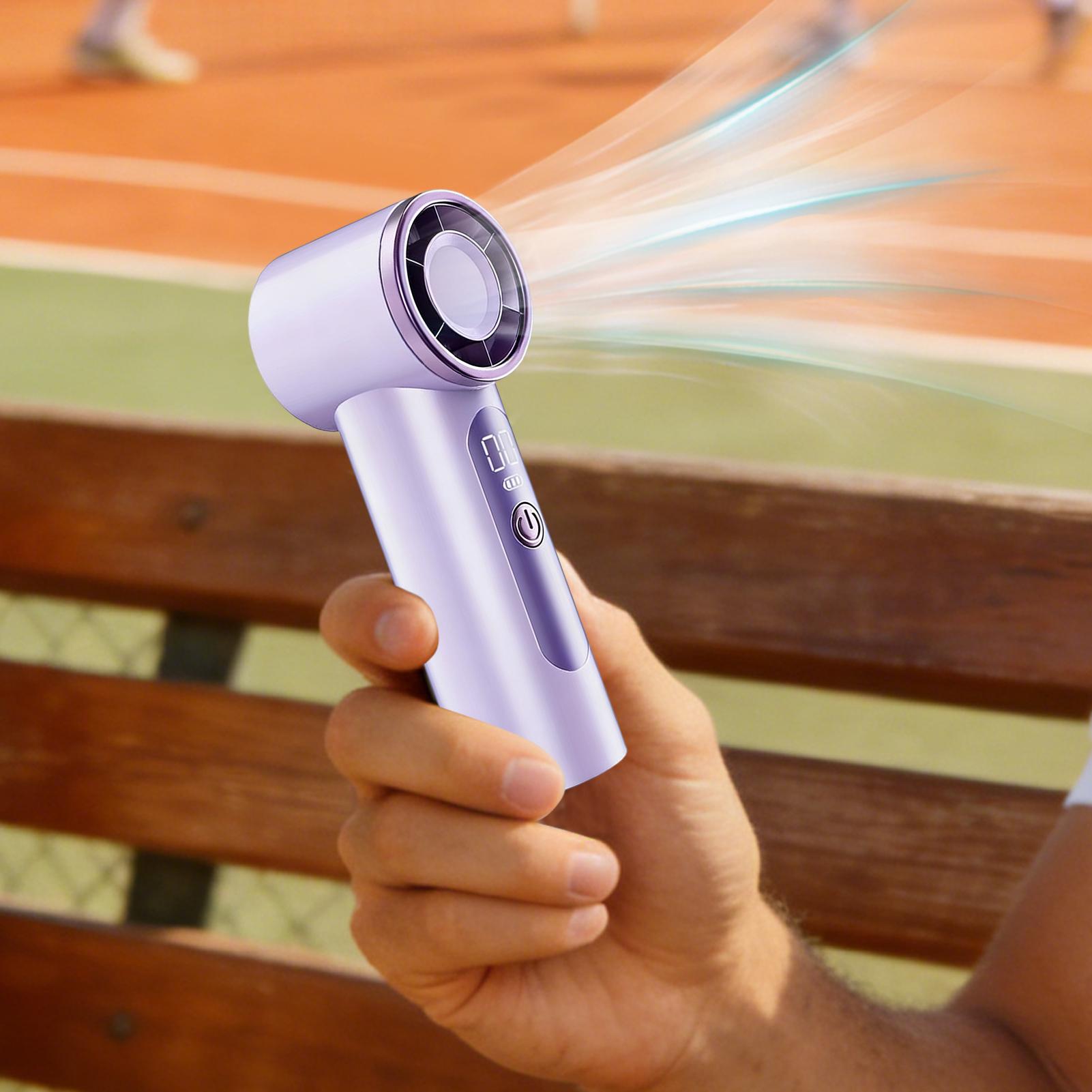 USB Rechargeable Mini Handheld - Outdoor Camping Misting Fan ulasan dan harga