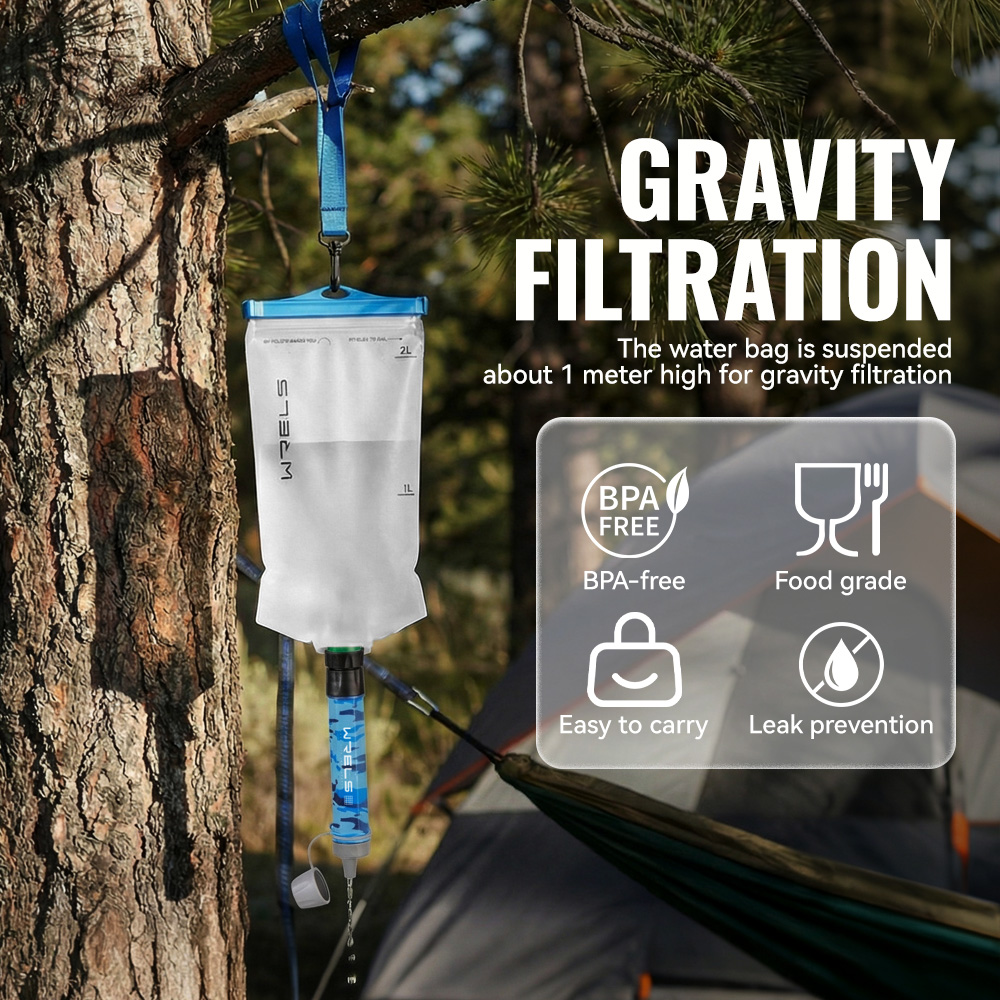 WRELS Outdoor Hiking Mini Camp - Outdoor Camping Water Filter ulasan dan harga