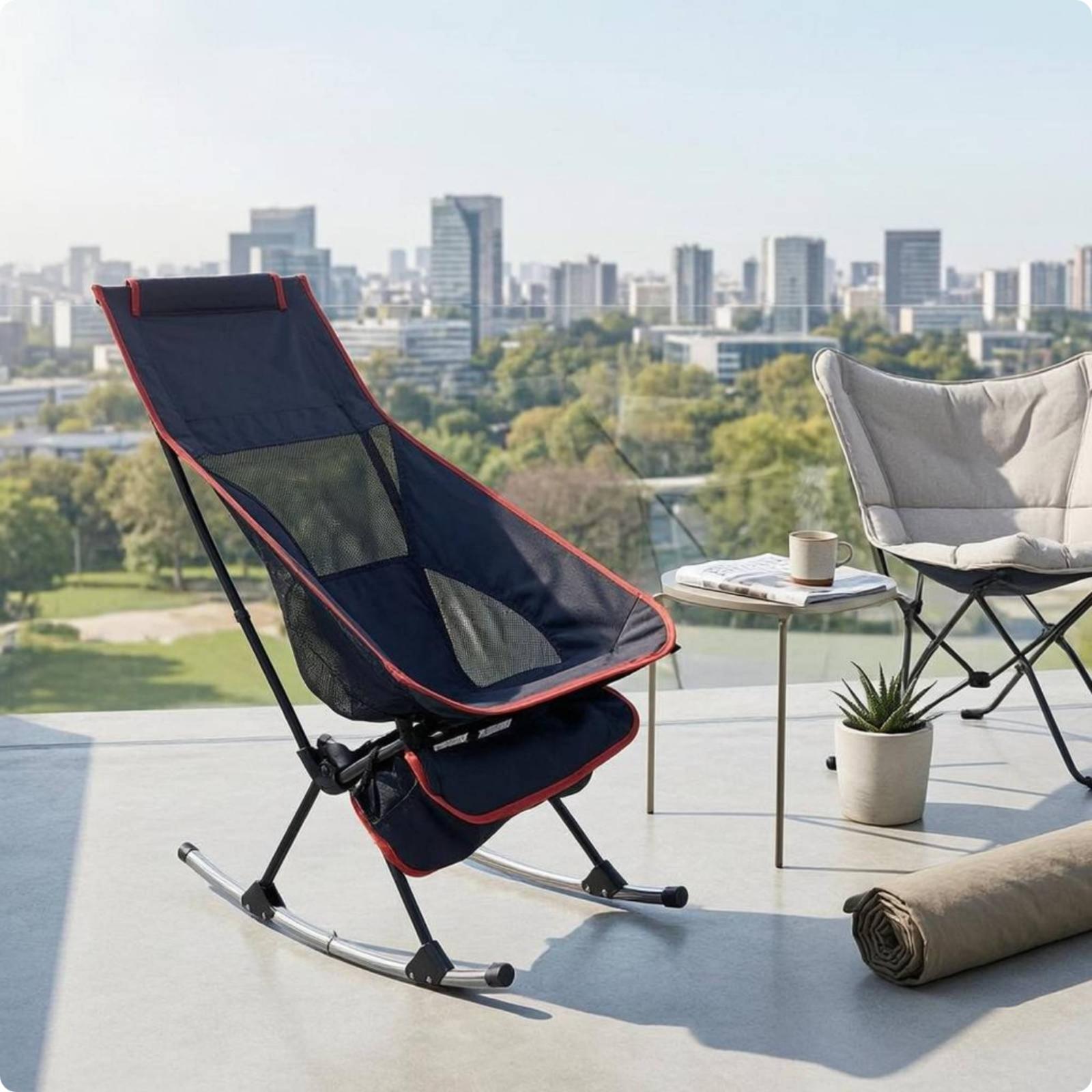 Foldable Outdoor Rocking Chair - Outdoor Camping Rocking Chair ulasan dan harga