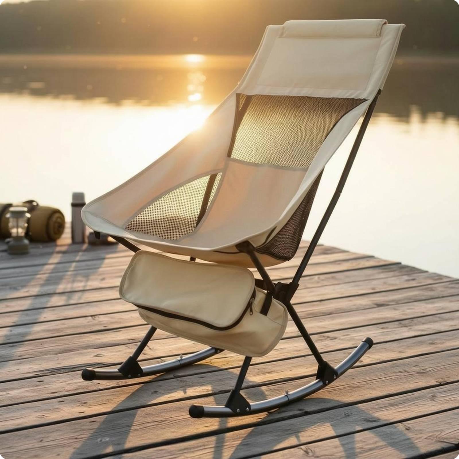 Foldable Outdoor Rocking Chair - Outdoor Camping Rocking Chair ulasan dan harga