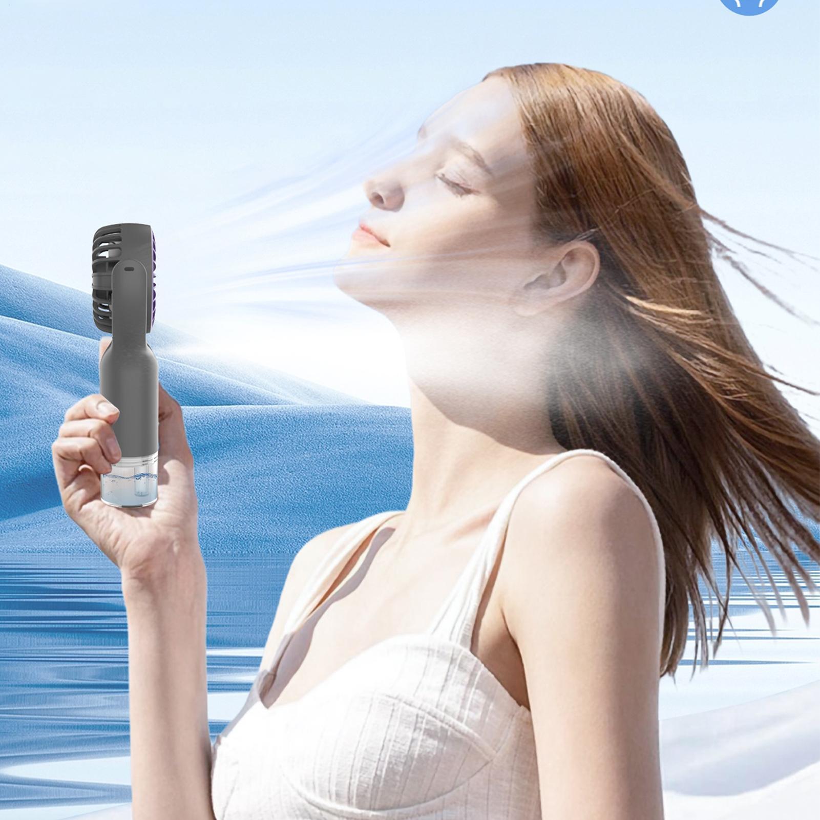 Portable Fan with Mist USB Cha - Outdoor Camping Misting Fan ulasan dan harga