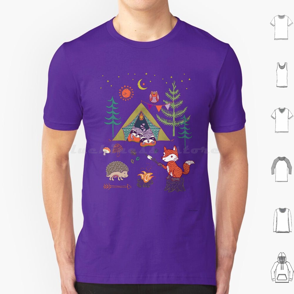 Woodland Animals Campout T Shi - Outdoor Camping For Kids ulasan dan harga
