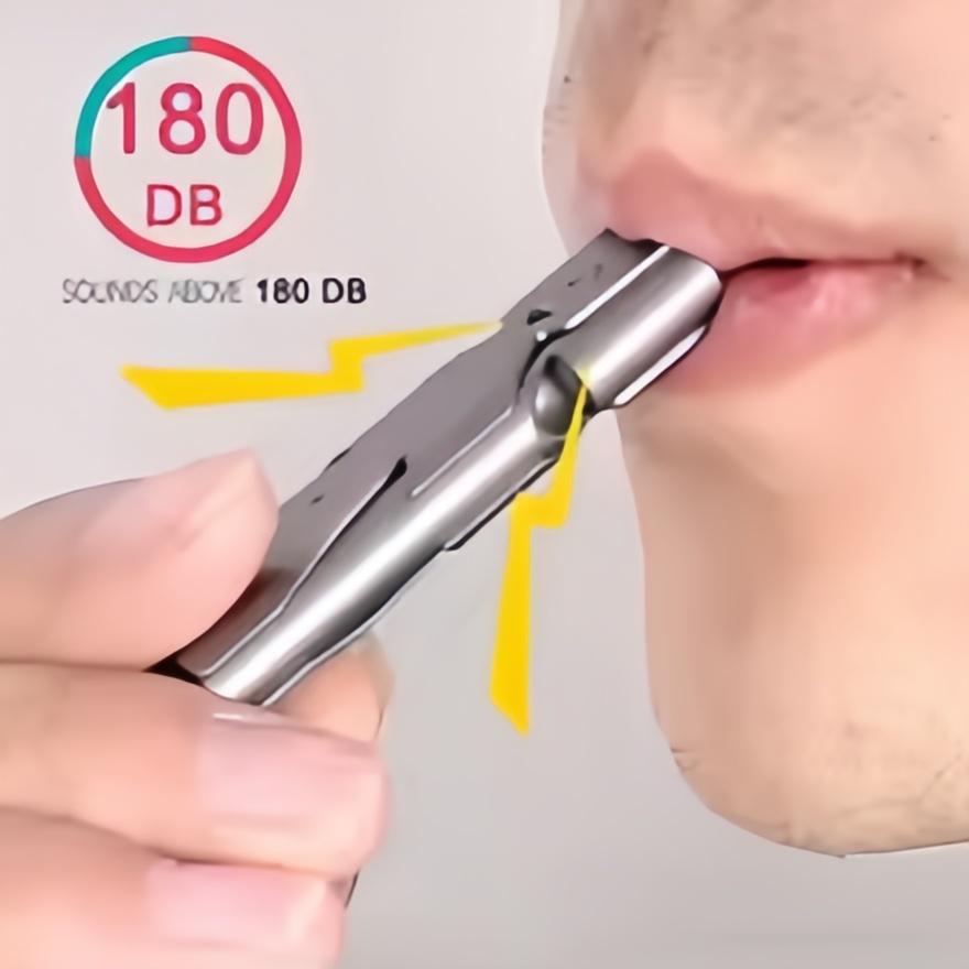 Survival Whistle Keychain–High - Outdoor Camping Youtube ulasan dan harga