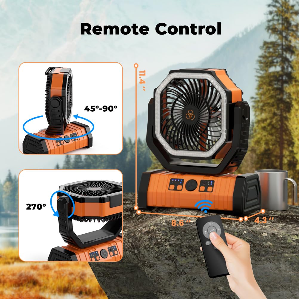Camping Fan 20000mAh Battery P - Outdoor Camping Misting Fan ulasan dan harga