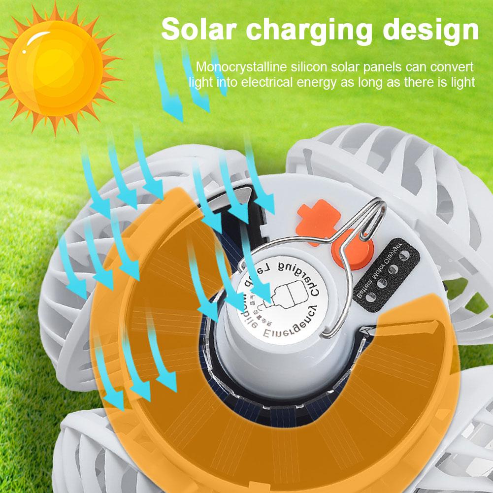 Solar 2-in-1 Powered Camping F - Outdoor Camping Ventilator ulasan dan harga