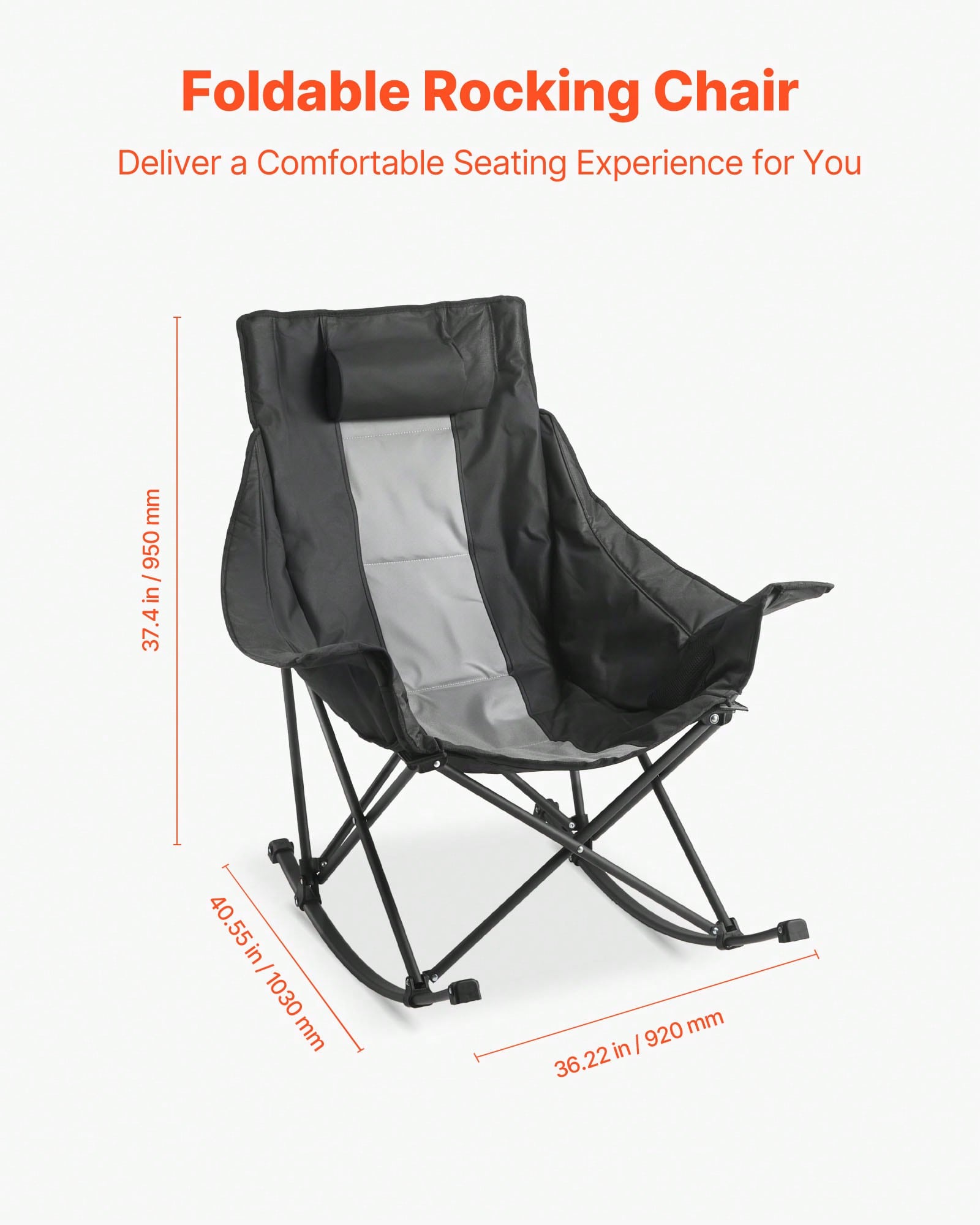 Rocking Camping Chair, Portabl - Outdoor Camping Rocking Chair ulasan dan harga