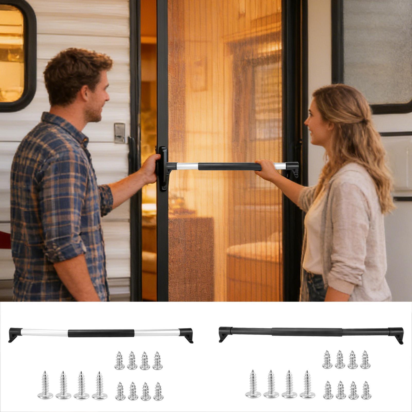 RV Screen Door Bar Adjustable  - Outdoor Camping Rental ulasan dan harga