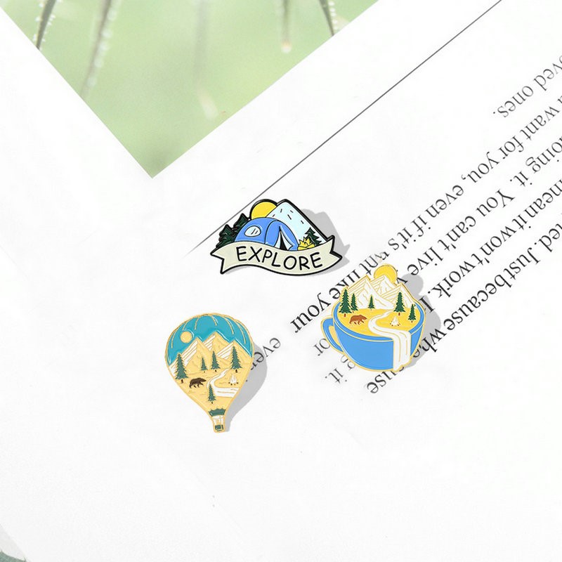Camping Adventure Enamel Pins  - Outdoor Camping For Kids ulasan dan harga