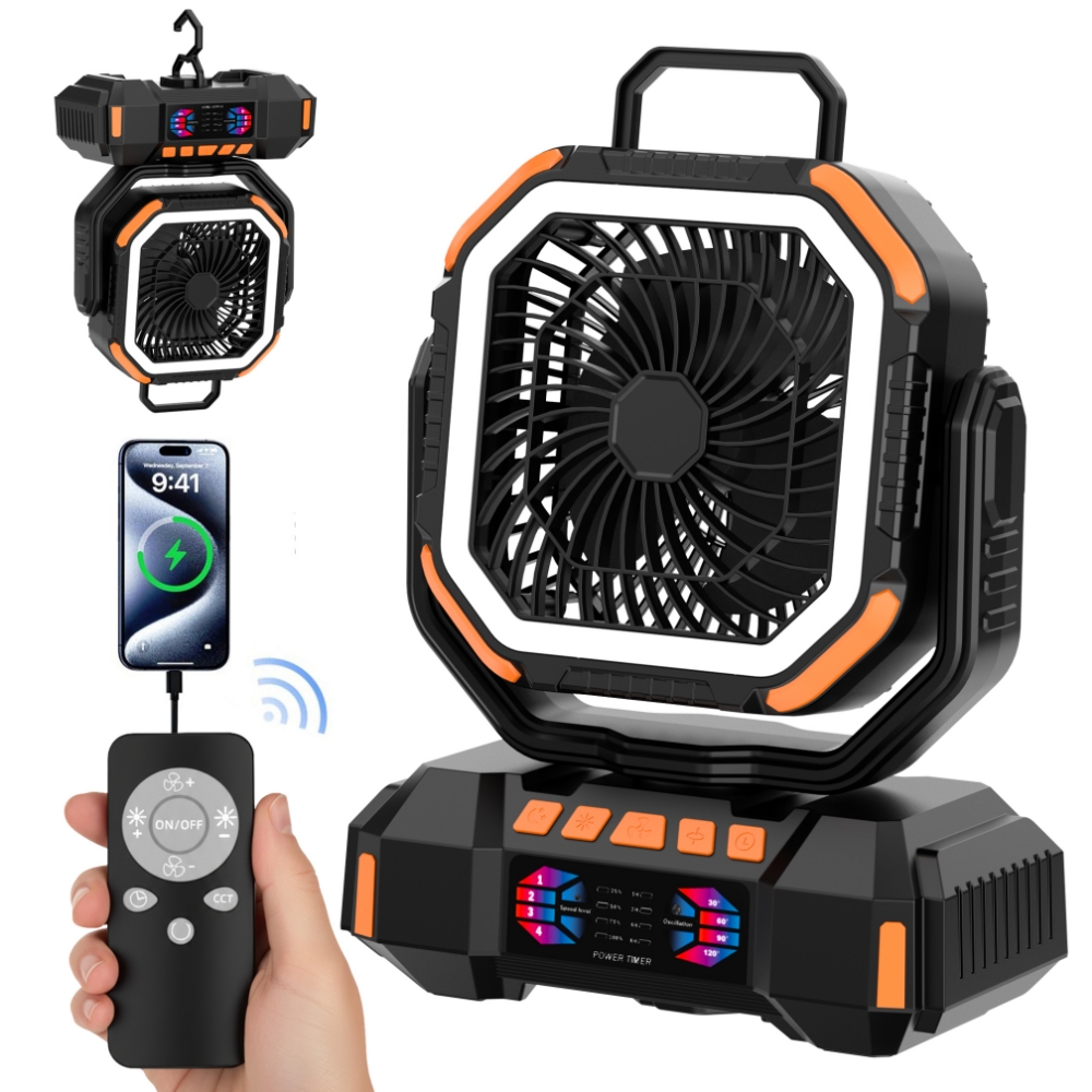 40000mAh Battery Operated Fan  - Outdoor Camping Misting Fan ulasan dan harga