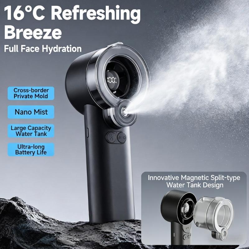 Portable Handheld Fan 3600mah  - Outdoor Camping Misting Fan ulasan dan harga