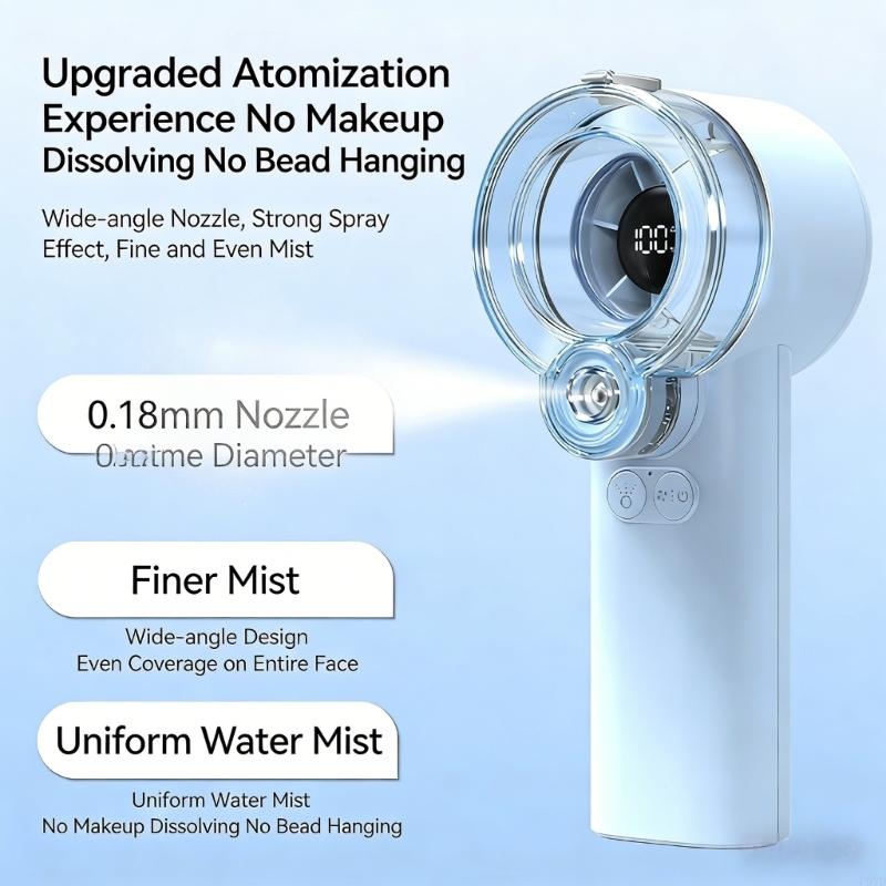 Portable Handheld Fan 3600mah  - Outdoor Camping Misting Fan ulasan dan harga