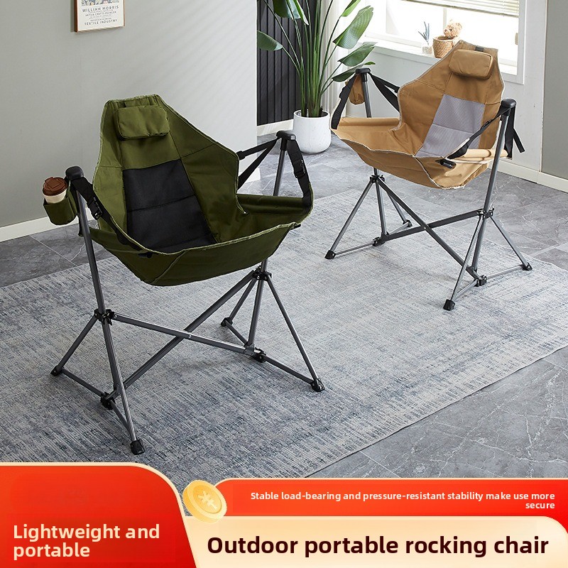Lightweight and Portable Outdo - Outdoor Camping Rocking Chair ulasan dan harga