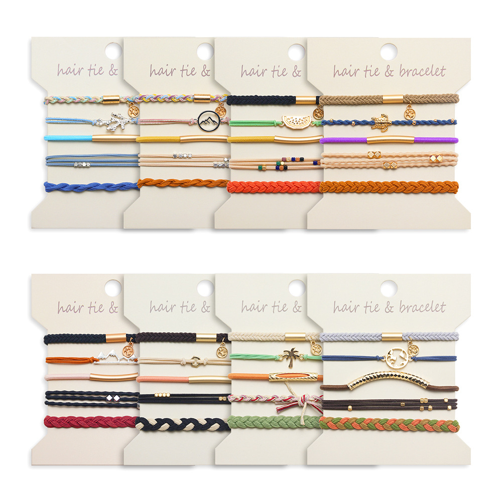 5pcsMetallic Bohemian style wo - Paracord Bracelet ulasan dan harga