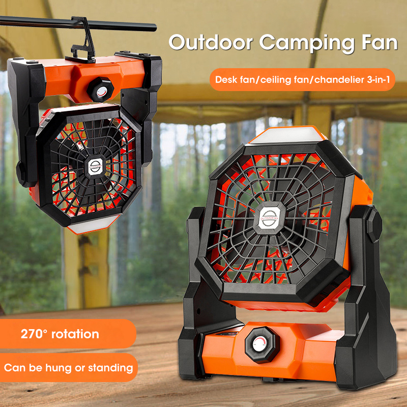 10000mAh Camping Fan with LED  - Outdoor Camping Misting Fan ulasan dan harga