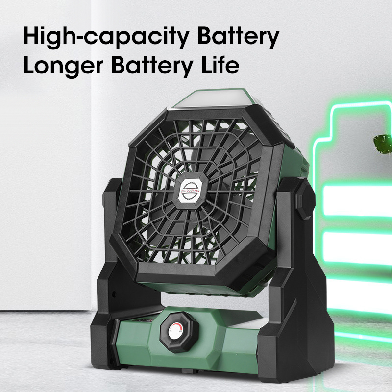 10000mAh Camping Fan with LED  - Outdoor Camping Misting Fan ulasan dan harga