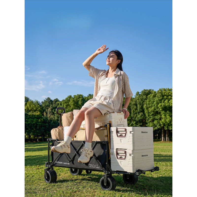 Folding Camping Wagon Cart Out - Outdoor Camping For Kids ulasan dan harga