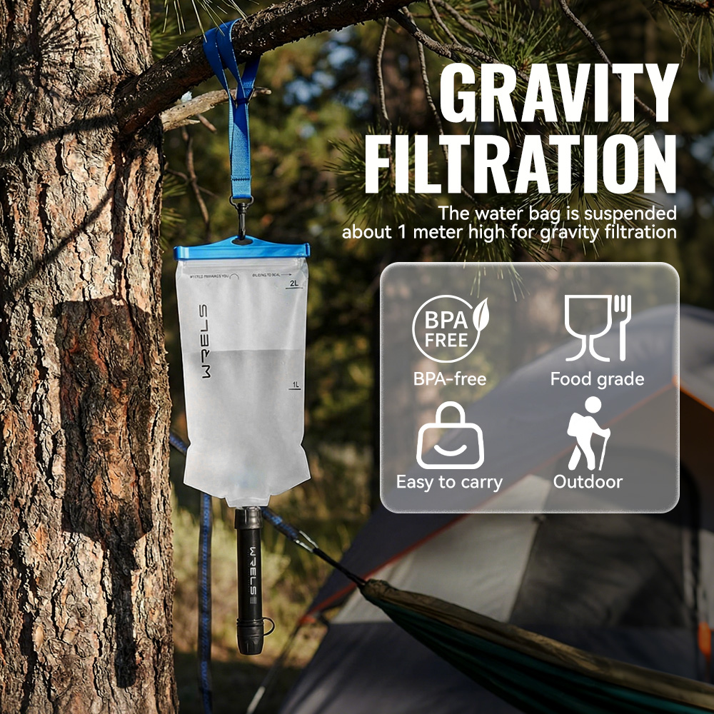 WRELS Outdoor Water Purifier P - Outdoor Camping Water Filter ulasan dan harga