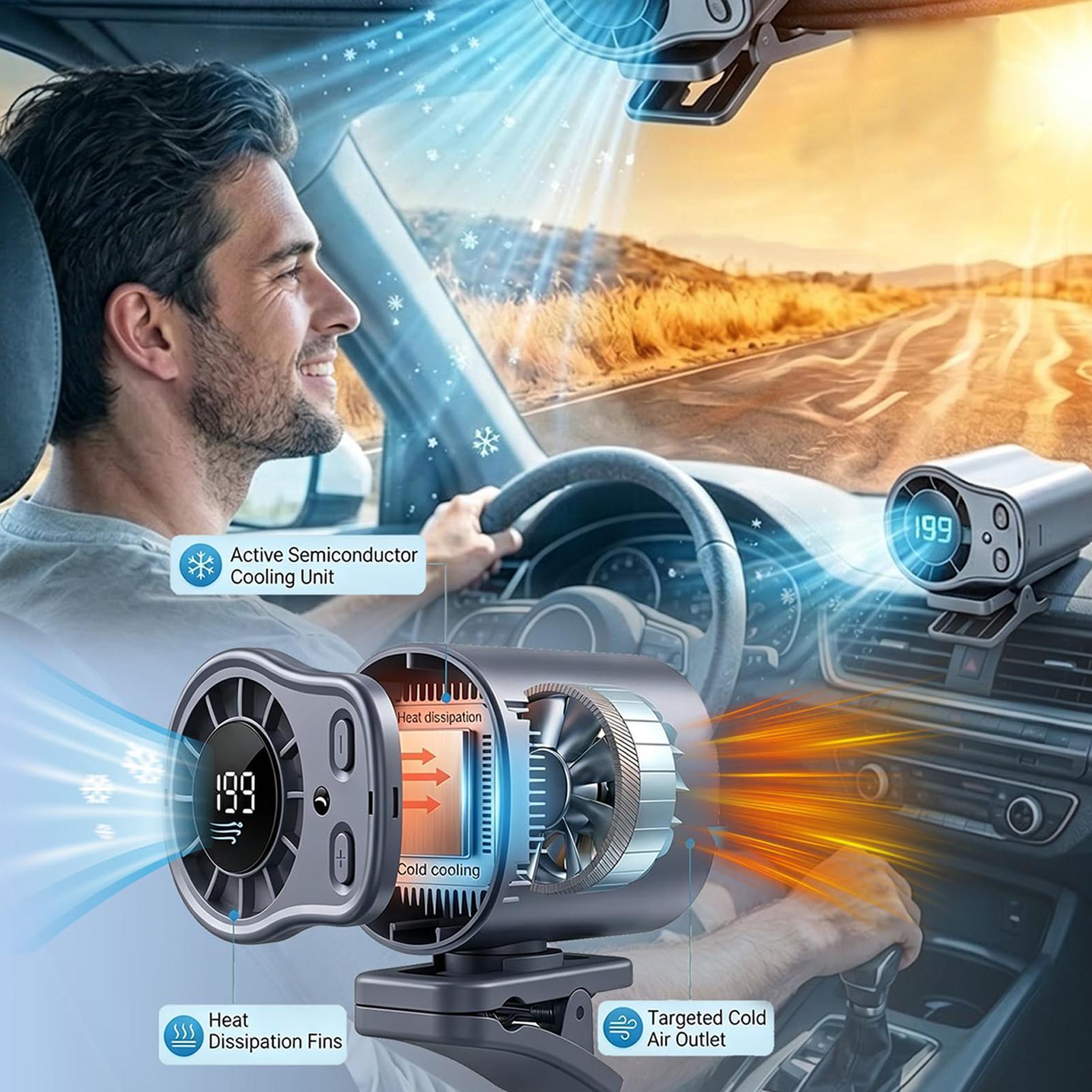 Semiconductor Cooling Car Fan  - Outdoor Camping Misting Fan ulasan dan harga