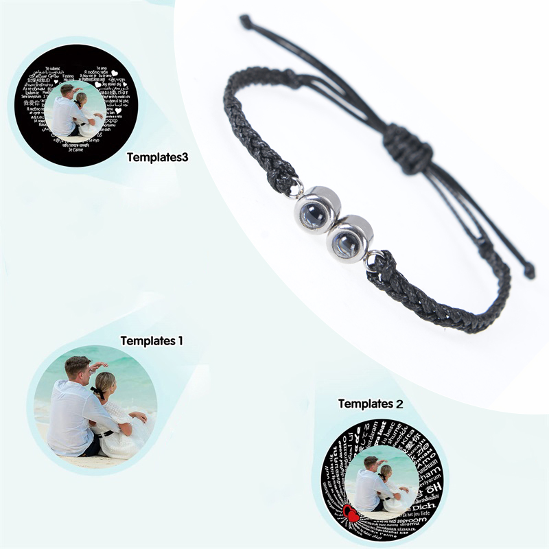 Custom Picture Bracelet Person - Paracord Bracelet ulasan dan harga