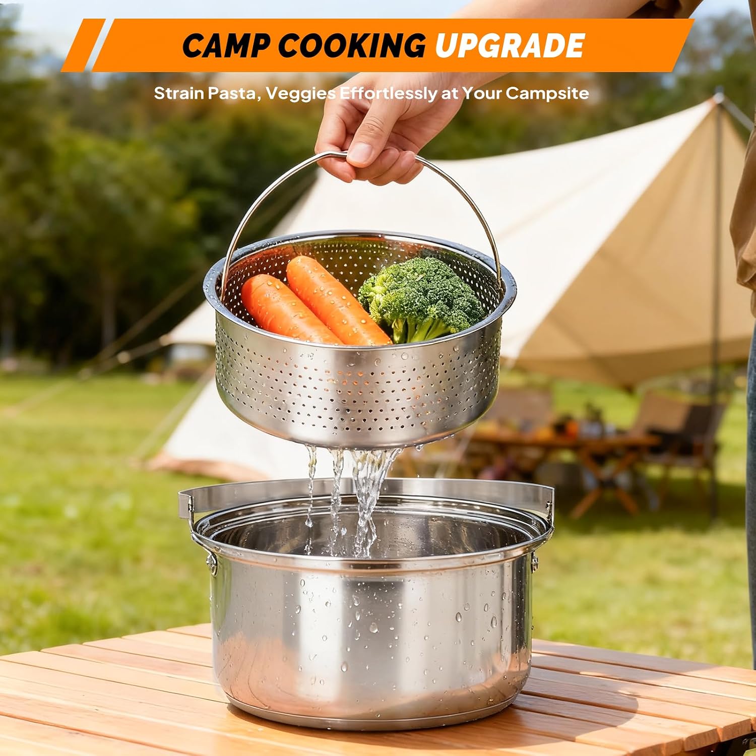6pcs Cookware Set, 304 Stainle - Camp Cooking Set ulasan dan harga
