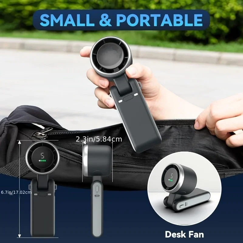 5 Speed Levels Mini Fan 3 Purp - Outdoor Camping Ventilator ulasan dan harga