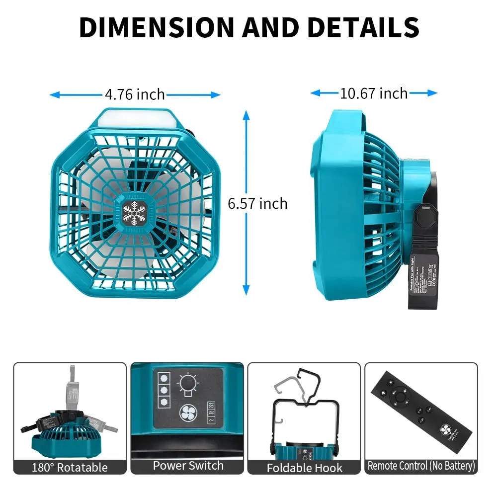 Portable Outdoor Fan for Bosch - Outdoor Camping Misting Fan ulasan dan harga