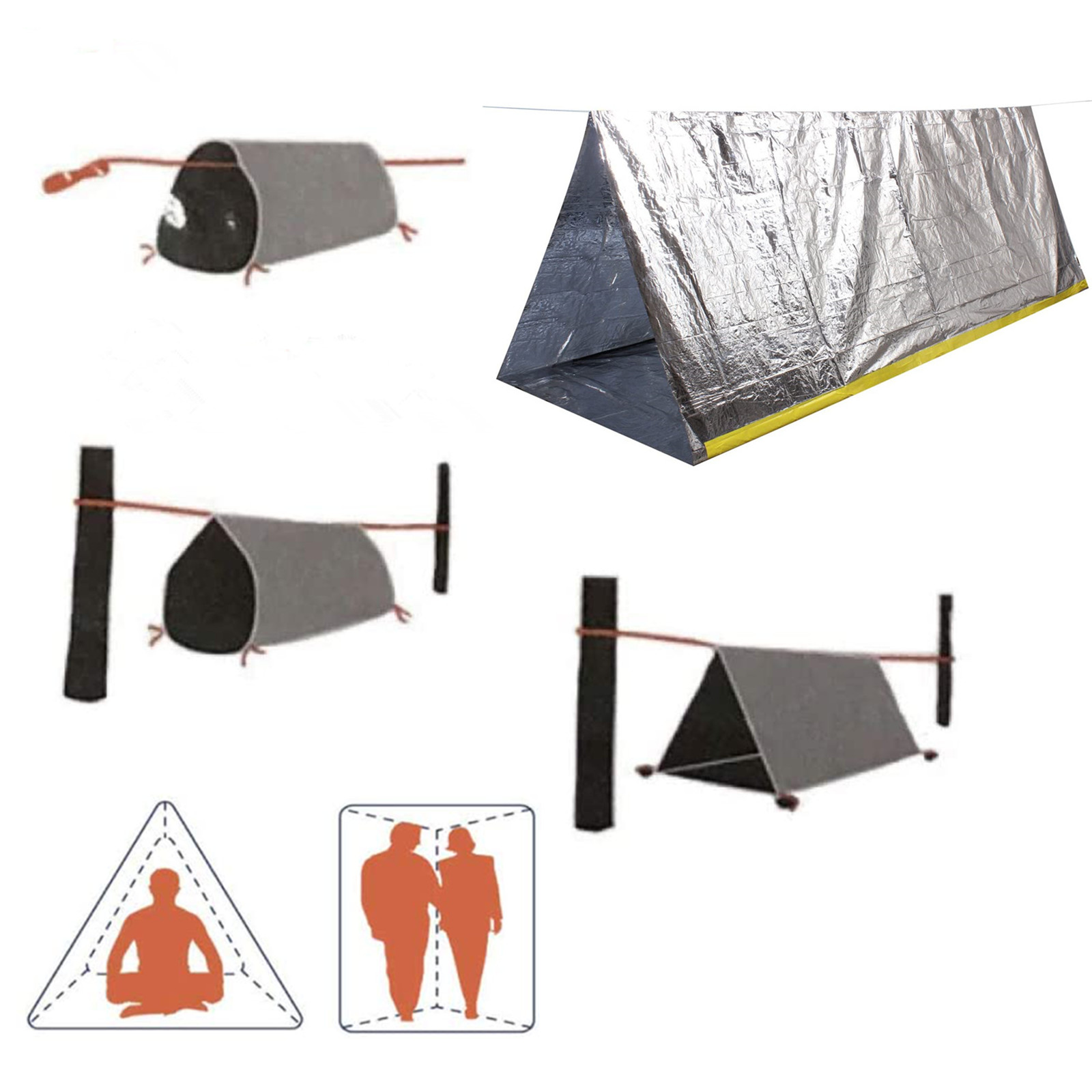 Emergency tent, Waterproof 2 P - Outdoor Camping Youtube ulasan dan harga