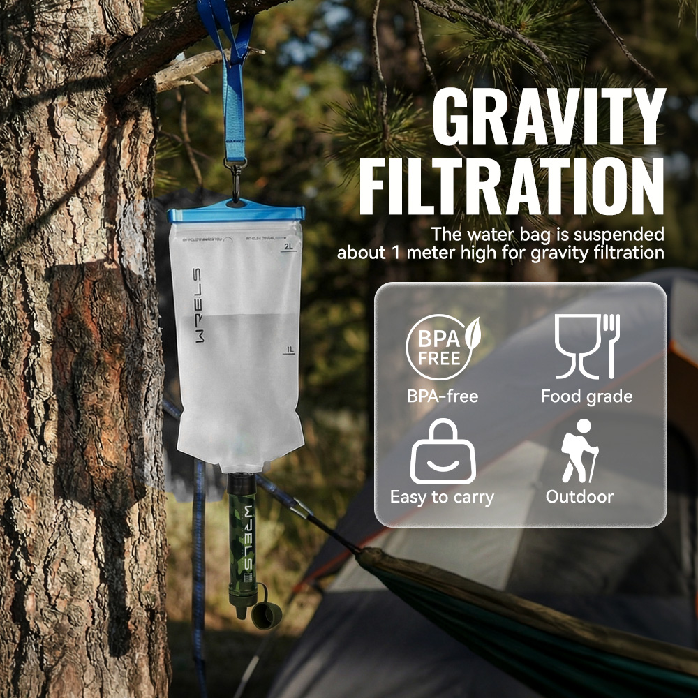 WRELS Outdoor Portable Water F - Outdoor Camping Water Filter ulasan dan harga