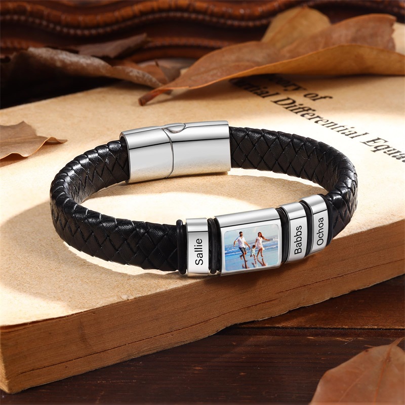 Custom Photo Bracelet for Men  - Paracord Bracelet ulasan dan harga