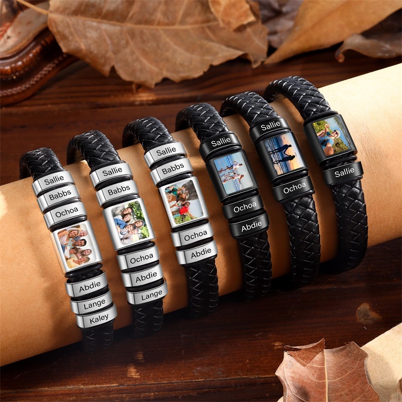 Custom Photo Bracelet for Men  - Paracord Bracelet ulasan dan harga