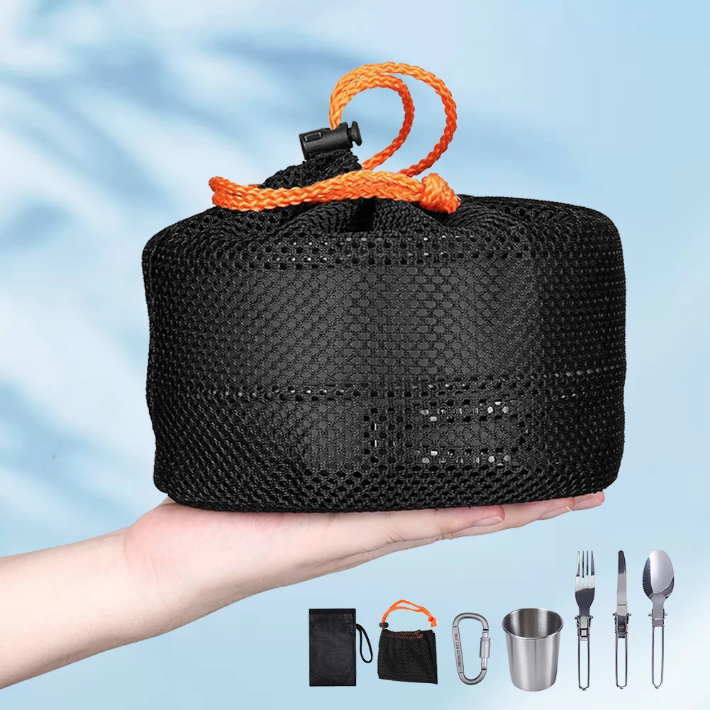 Camping Cookware Kit Kettle Po - Camp Cooking Set ulasan dan harga