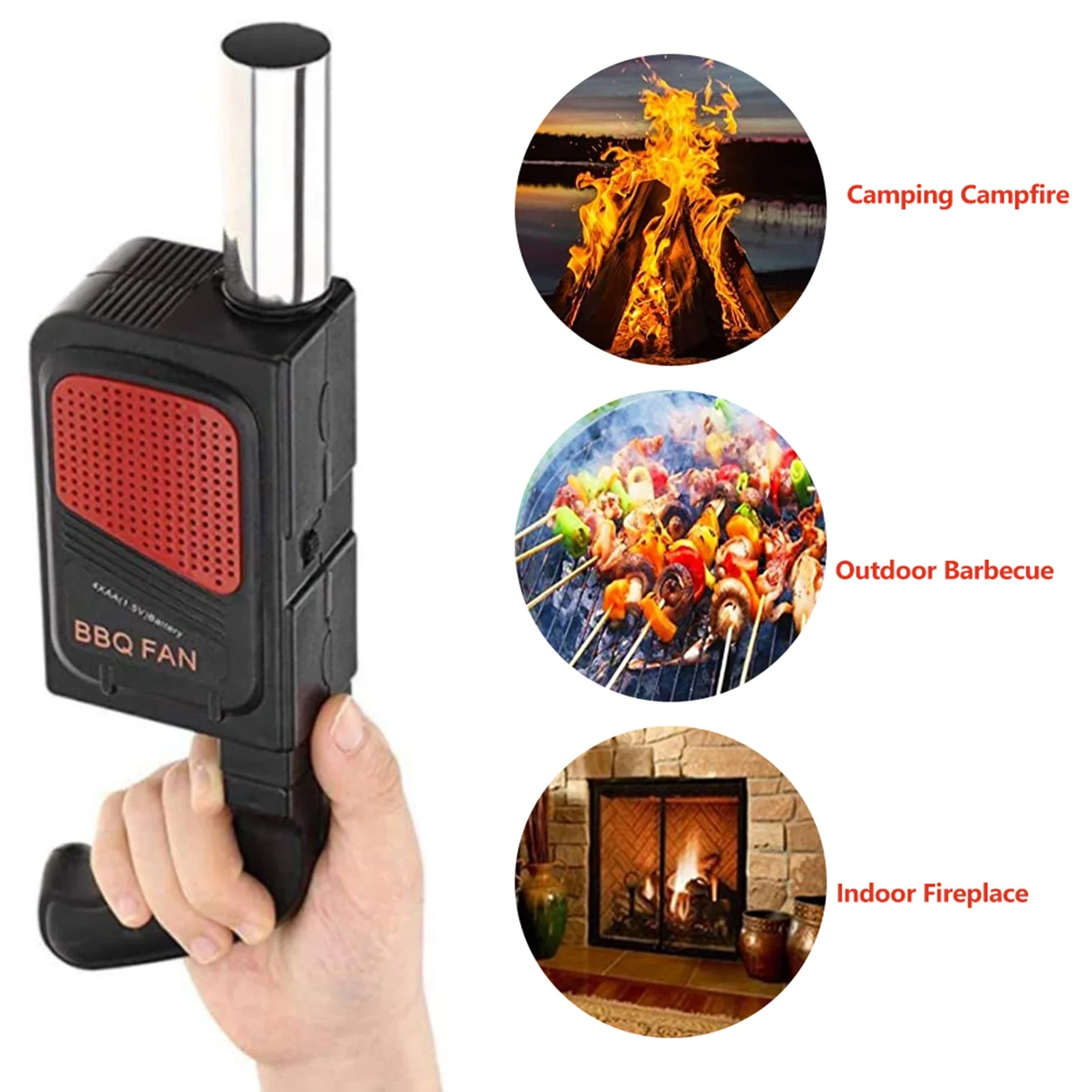 Portable Handheld Electric BBQ - Outdoor Camping Ventilator ulasan dan harga
