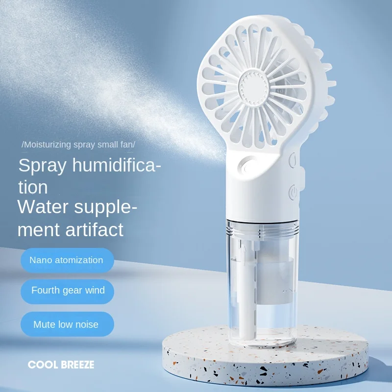 Mini Handheld Fan USB Recharge - Outdoor Camping Misting Fan ulasan dan harga