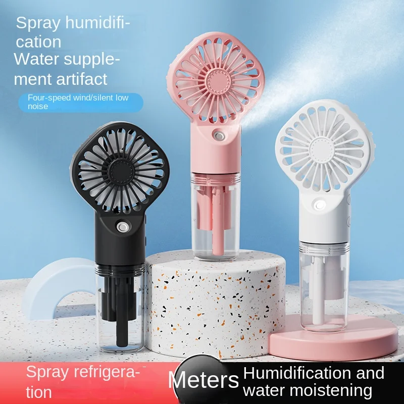 Mini Handheld Fan USB Recharge - Outdoor Camping Misting Fan ulasan dan harga