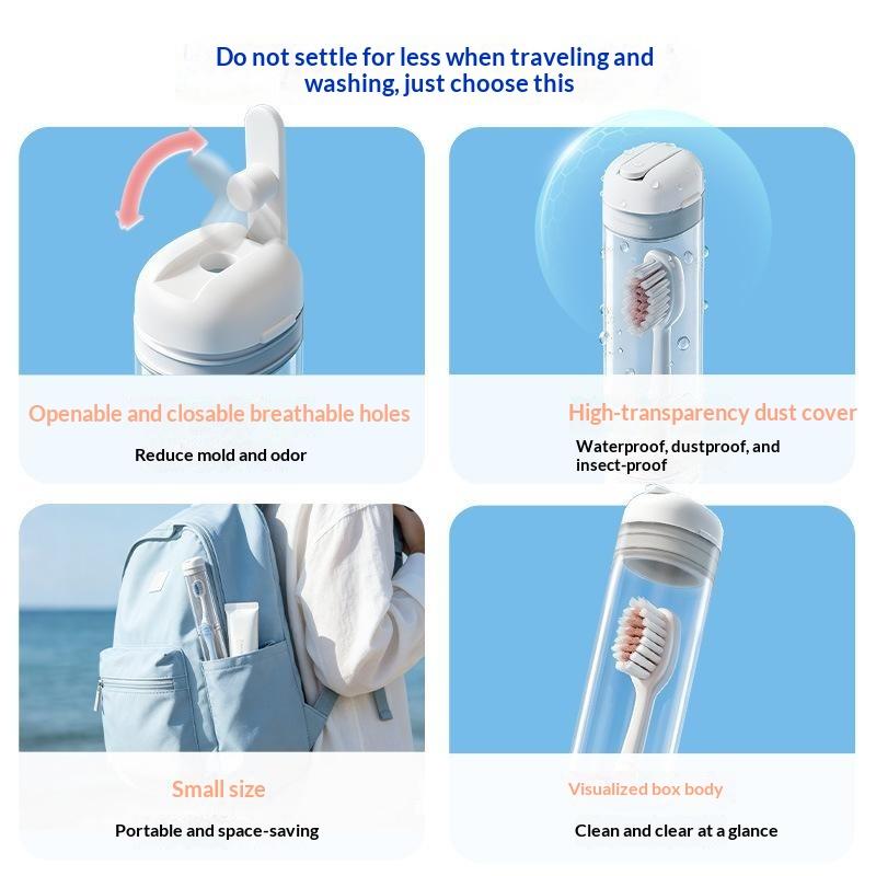 Portable Toothbrush Holder Box - Outdoor Camping Stores ulasan dan harga