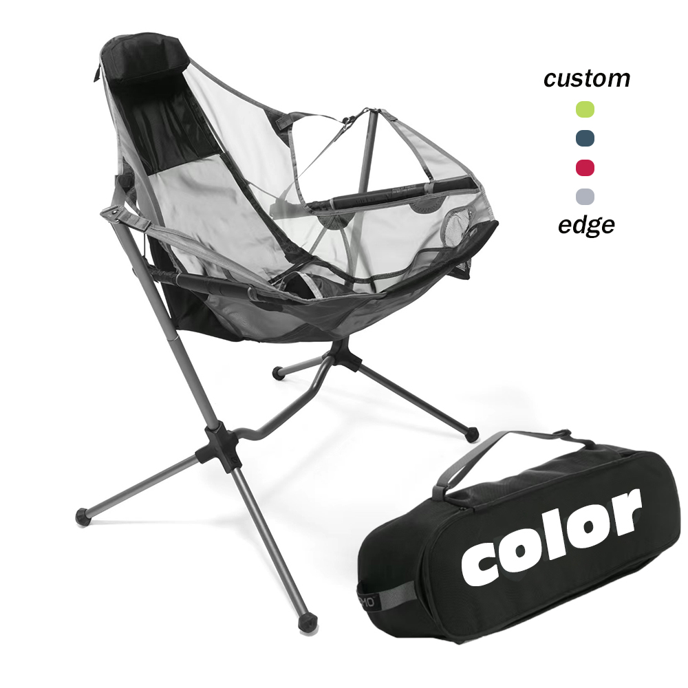 Portable Aluminum Beach Foldin - Outdoor Camping Rocking Chair ulasan dan harga