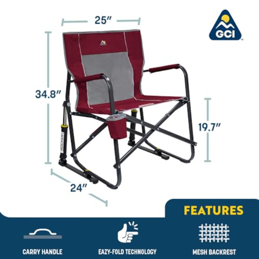 Freestyle Rocker Camping Chair - Outdoor Camping Rocking Chair ulasan dan harga