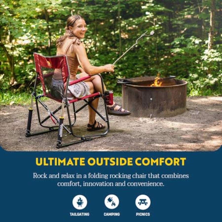 Freestyle Rocker Camping Chair - Outdoor Camping Rocking Chair ulasan dan harga